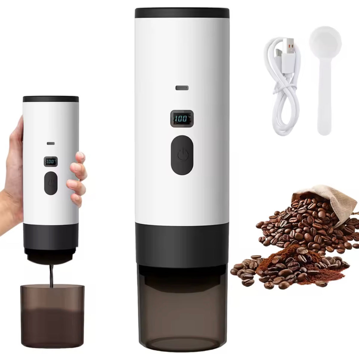 Cafetera Portátil Premium 3 en 1